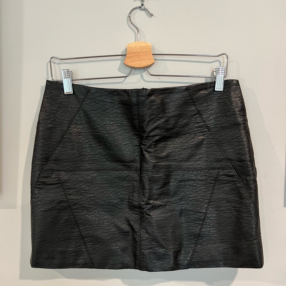 Vegan Leather Mini Skirt - H&M